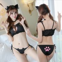 (情趣内衣)情趣内衣猫咪套装-黑色新品